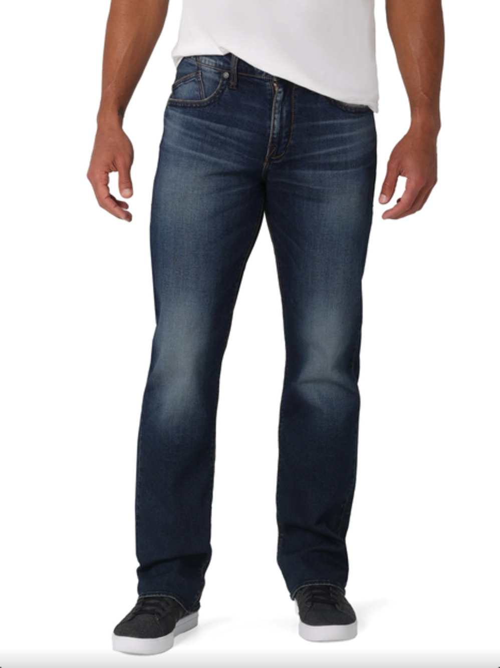 Rock & Republic Neil Mens Jeans 32x36 Dark Wash Bootcut *Hem Wear